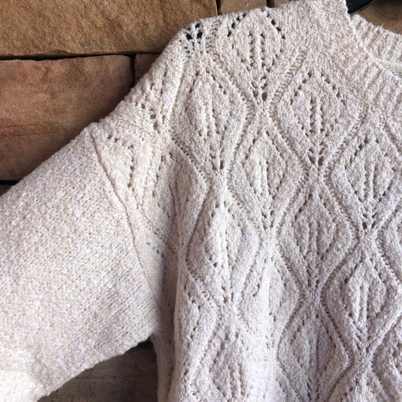 Lucky Brand cream soft sweater NWT size Large NWT - Picture 2 of 8